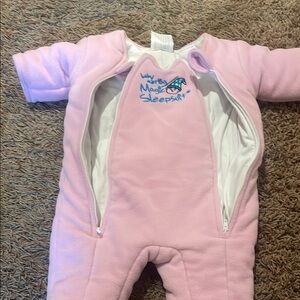 Magic Merlin Pink Baby Sleep Suit